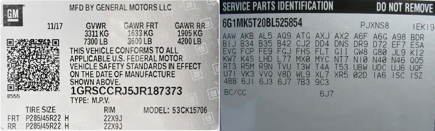 How to Find and Understand GM RPO Codes (Modern QR Label vs. Legacy ...