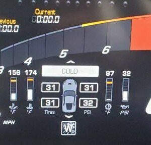 C7 Corvette cluster upgrade to 2019 GTLM-style Track Mode display for 2016–2018 models