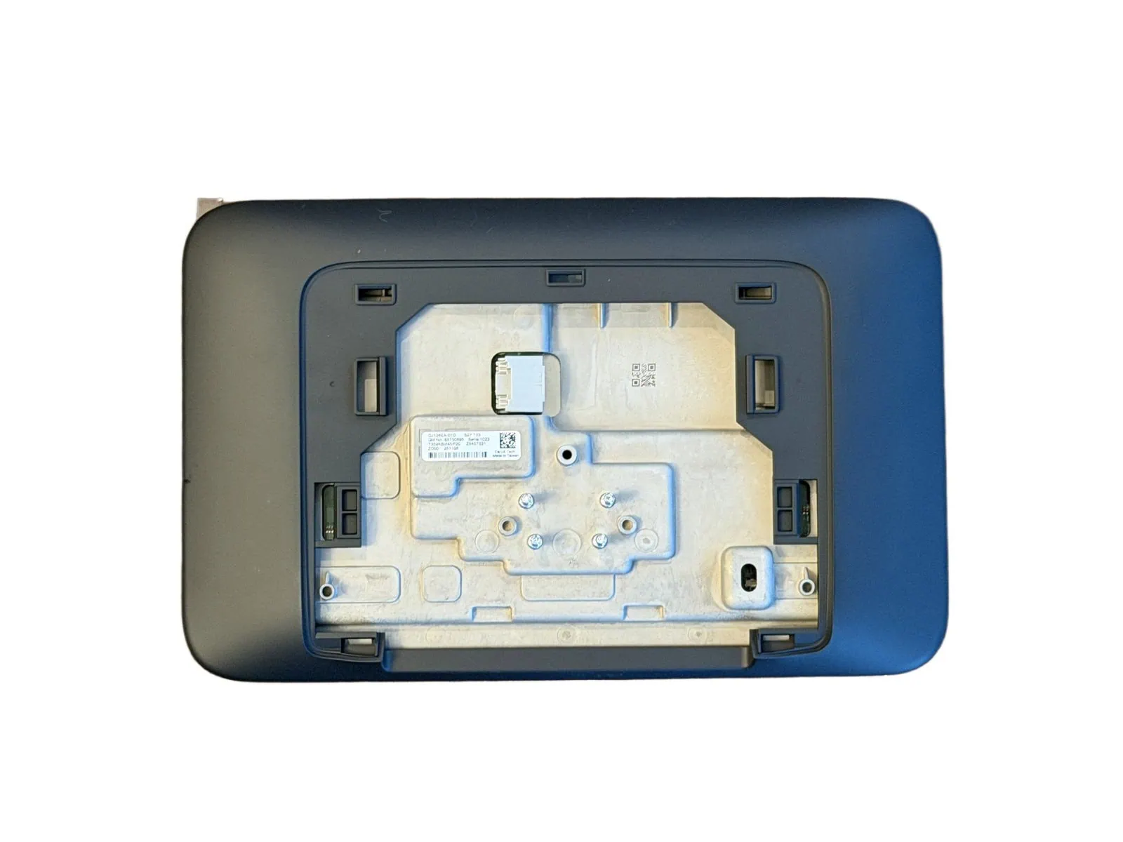 Rear view of replacement rear seat entertainment screen showing factory connectors for 2025-2027 Chevrolet Tahoe Suburban GMC Yukon Cadillac Escalade T1 SUV