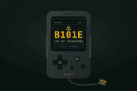 GM scan tool displaying DTC B101E, VIN not programmed, on an HMI module