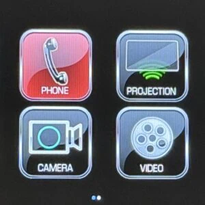 GM HMI display after full feature unlock with previously locked infotainment features enabled